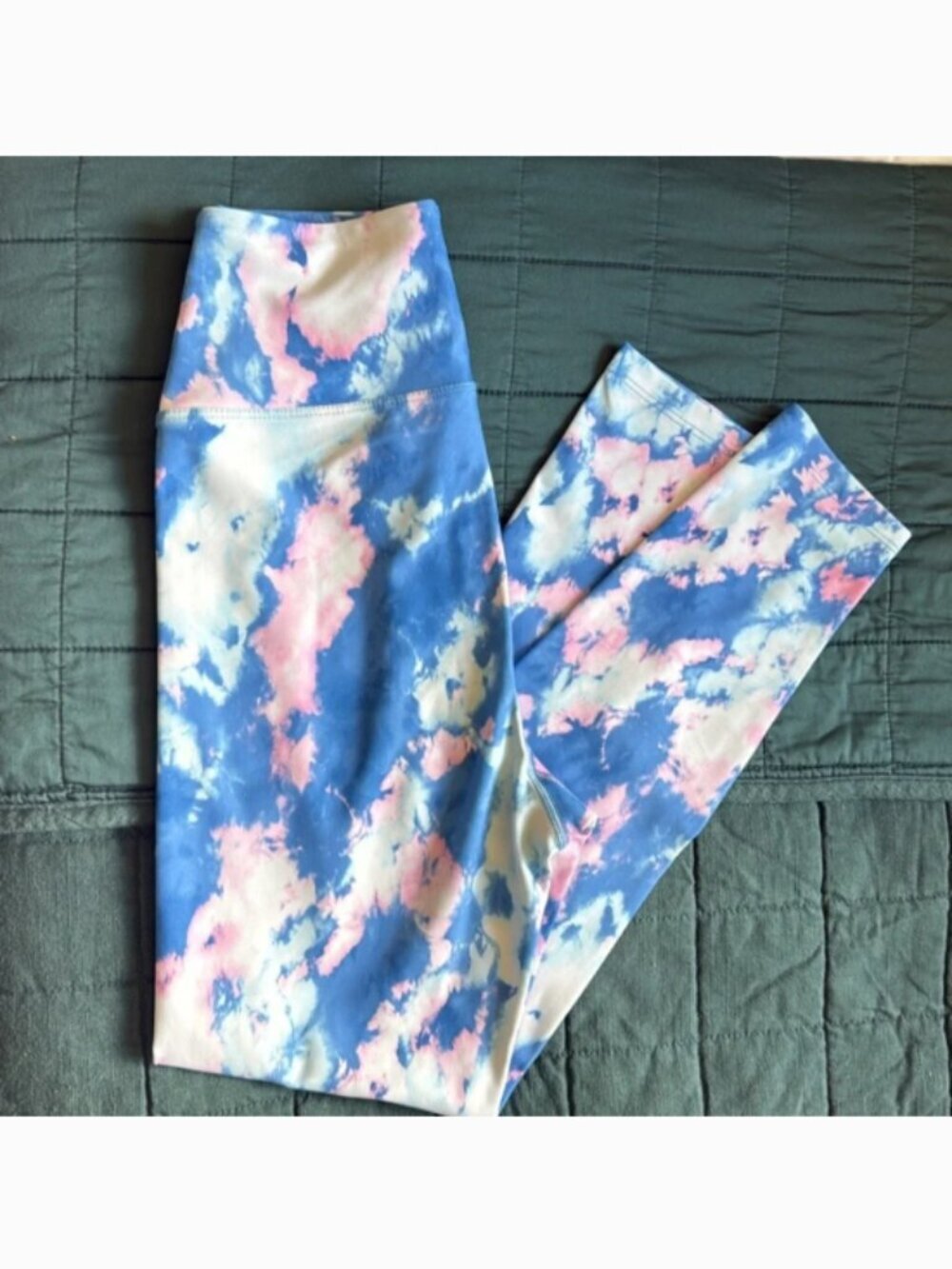 Like New Year of Ours Cross Waist Band Tie Dye Leggings Size Small - Picture 6 of 7